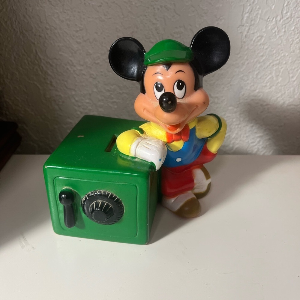 Vintage‎ Disney Mickey Mouse Coin Bank | Made in Korea